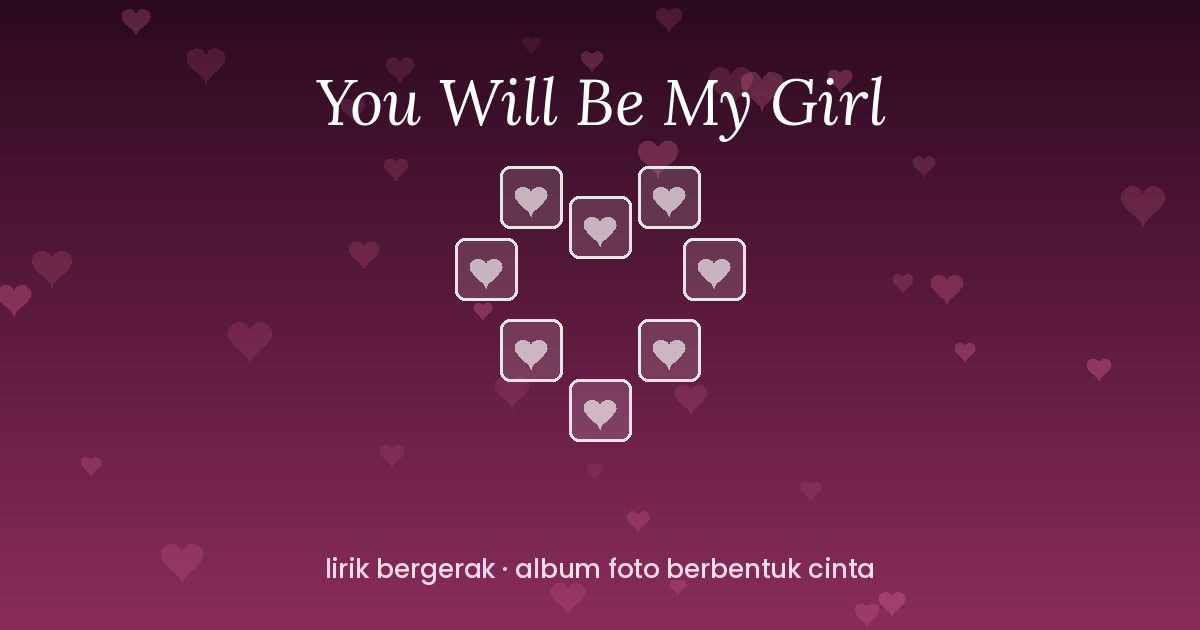 Lirik Lagu Girl in red - You will be my girl